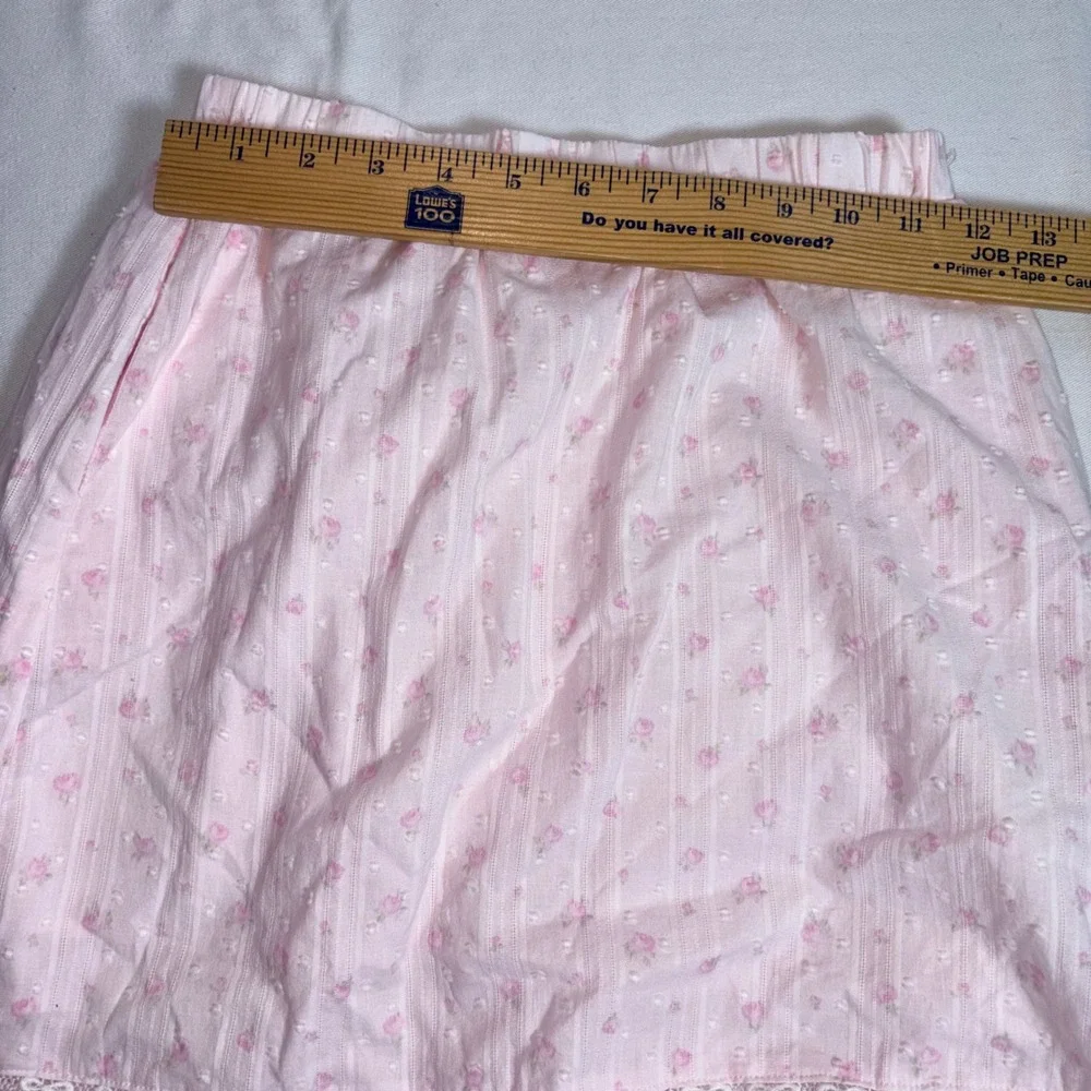 LoveShackFancy x Target Tiered Maxi Skirt age 10 Light Pink NEW Floral Lace Bows